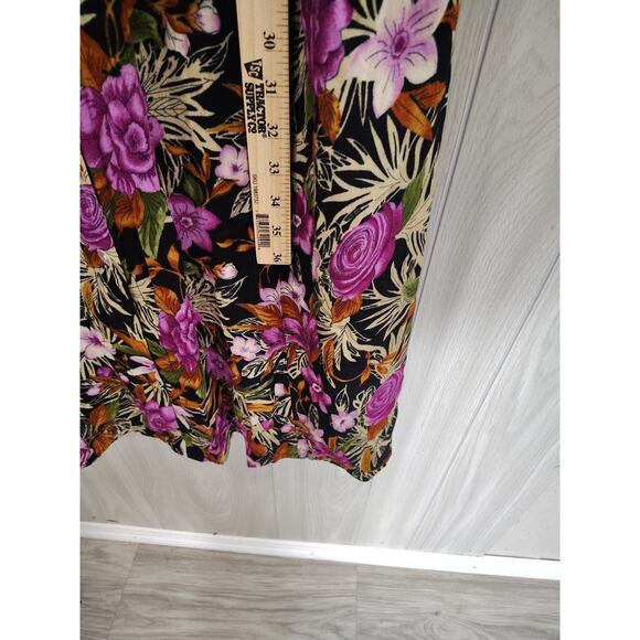 Y2K 90s J.B.S. Fairy Dress Coquette 16W Cottage Hawaiian Plus Cruise Maxi VTG - Picture 4 of 5